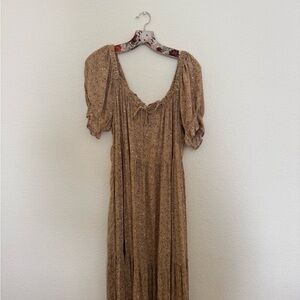 Dress Forum mustard  Puff Sleeve Sundress